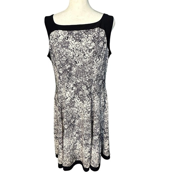 Chaps Floral Print Dress Size XL - Picture 1 of 6